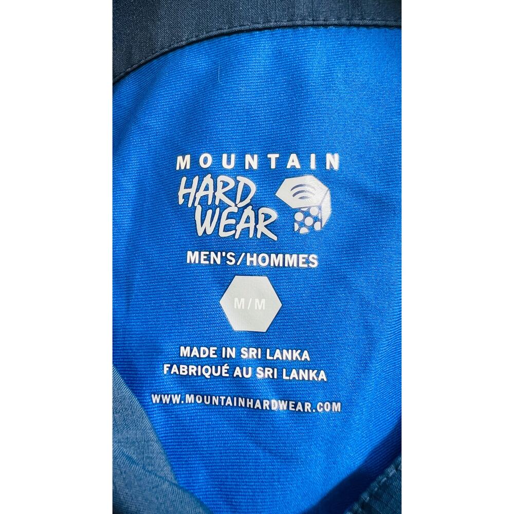 Mountain Hardwear Men's Blue Half Zip Short Sleeve Athletic Shirt Medium Top - Picture 3 of 4